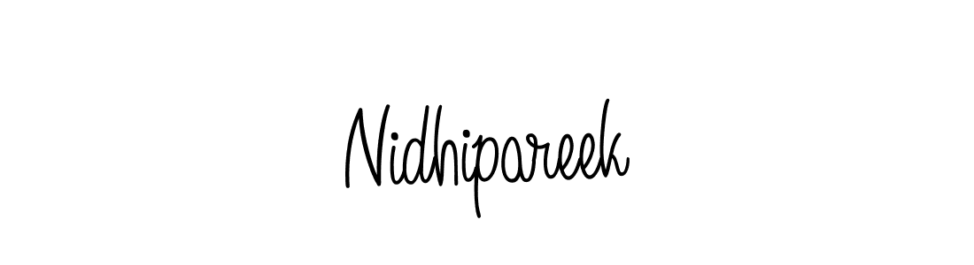 Create a beautiful signature design for name Nidhipareek. With this signature (Angelique-Rose-font-FFP) fonts, you can make a handwritten signature for free. Nidhipareek signature style 5 images and pictures png