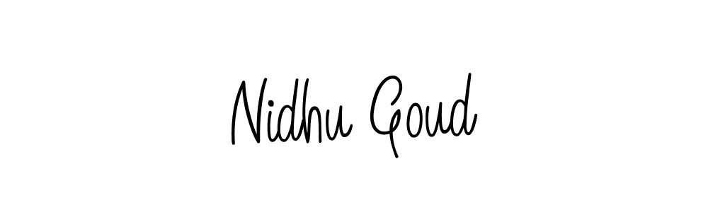 Make a short Nidhu Goud signature style. Manage your documents anywhere anytime using Angelique-Rose-font-FFP. Create and add eSignatures, submit forms, share and send files easily. Nidhu Goud signature style 5 images and pictures png