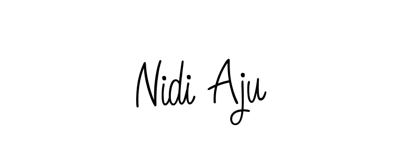 Create a beautiful signature design for name Nidi Aju. With this signature (Angelique-Rose-font-FFP) fonts, you can make a handwritten signature for free. Nidi Aju signature style 5 images and pictures png