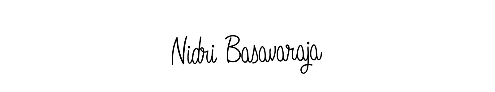 The best way (Angelique-Rose-font-FFP) to make a short signature is to pick only two or three words in your name. The name Nidri Basavaraja include a total of six letters. For converting this name. Nidri Basavaraja signature style 5 images and pictures png