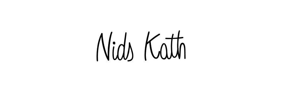 Also we have Nids Kath name is the best signature style. Create professional handwritten signature collection using Angelique-Rose-font-FFP autograph style. Nids Kath signature style 5 images and pictures png