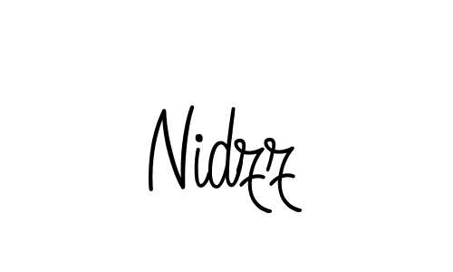 Design your own signature with our free online signature maker. With this signature software, you can create a handwritten (Angelique-Rose-font-FFP) signature for name Nidzz. Nidzz signature style 5 images and pictures png