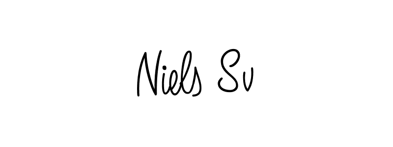 It looks lik you need a new signature style for name Niels Sv. Design unique handwritten (Angelique-Rose-font-FFP) signature with our free signature maker in just a few clicks. Niels Sv signature style 5 images and pictures png