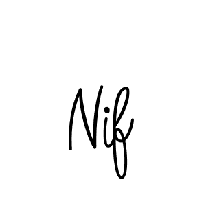 Make a beautiful signature design for name Nif. Use this online signature maker to create a handwritten signature for free. Nif signature style 5 images and pictures png