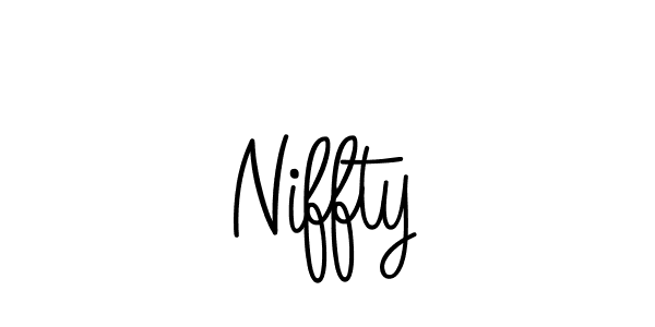 Create a beautiful signature design for name Niffty. With this signature (Angelique-Rose-font-FFP) fonts, you can make a handwritten signature for free. Niffty signature style 5 images and pictures png