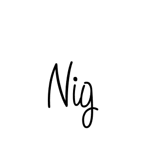 How to Draw Nig signature style? Angelique-Rose-font-FFP is a latest design signature styles for name Nig. Nig signature style 5 images and pictures png