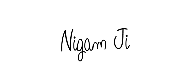 if you are searching for the best signature style for your name Nigam Ji. so please give up your signature search. here we have designed multiple signature styles  using Angelique-Rose-font-FFP. Nigam Ji signature style 5 images and pictures png