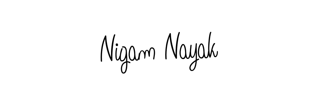 Also we have Nigam Nayak name is the best signature style. Create professional handwritten signature collection using Angelique-Rose-font-FFP autograph style. Nigam Nayak signature style 5 images and pictures png