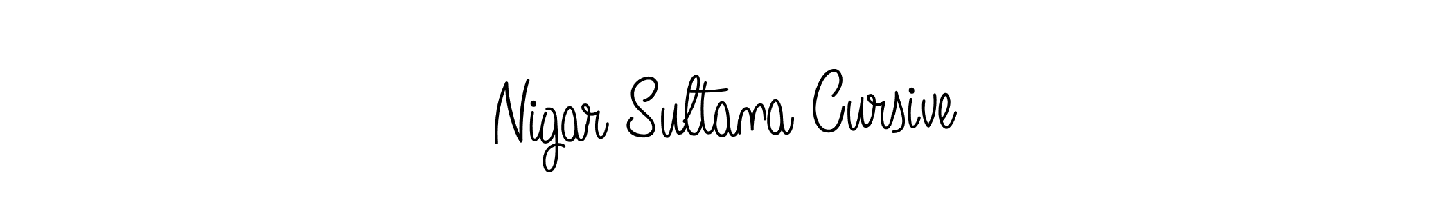 You should practise on your own different ways (Angelique-Rose-font-FFP) to write your name (Nigar Sultana Cursive) in signature. don't let someone else do it for you. Nigar Sultana Cursive signature style 5 images and pictures png