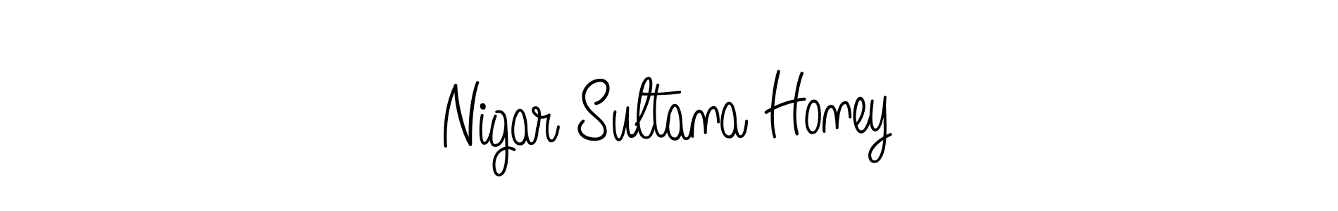 Design your own signature with our free online signature maker. With this signature software, you can create a handwritten (Angelique-Rose-font-FFP) signature for name Nigar Sultana Honey. Nigar Sultana Honey signature style 5 images and pictures png