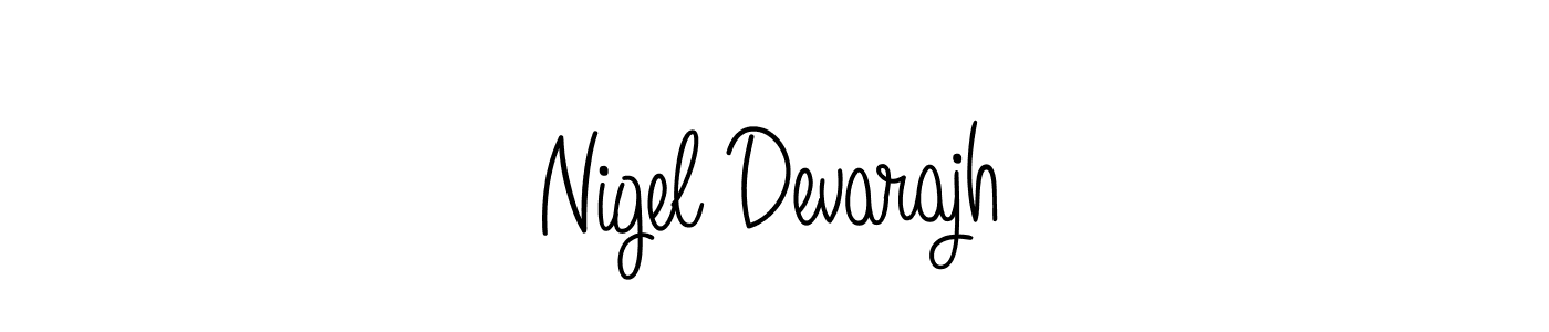 How to Draw Nigel Devarajh signature style? Angelique-Rose-font-FFP is a latest design signature styles for name Nigel Devarajh. Nigel Devarajh signature style 5 images and pictures png