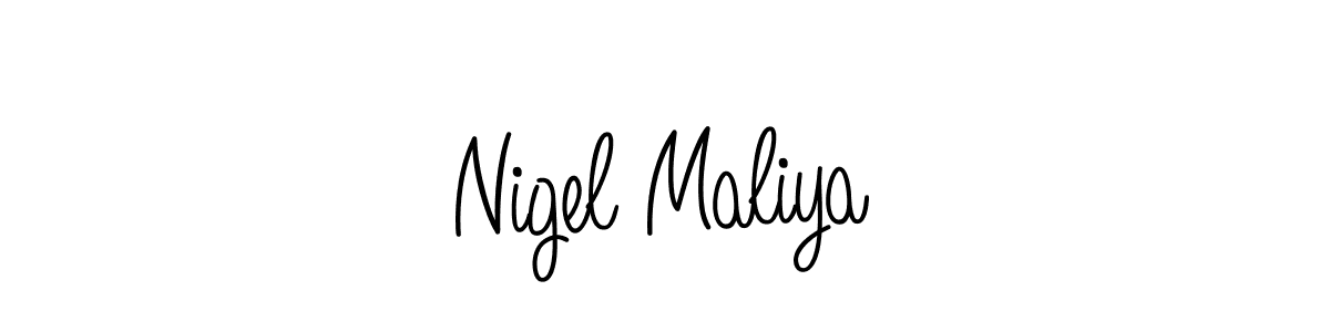 Angelique-Rose-font-FFP is a professional signature style that is perfect for those who want to add a touch of class to their signature. It is also a great choice for those who want to make their signature more unique. Get Nigel Maliya name to fancy signature for free. Nigel Maliya signature style 5 images and pictures png