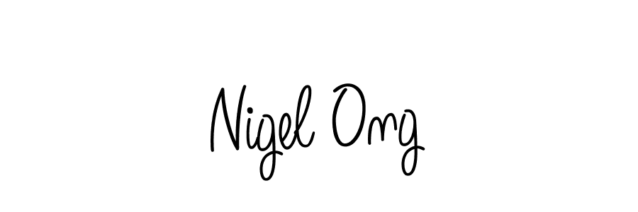 Make a beautiful signature design for name Nigel Ong. With this signature (Angelique-Rose-font-FFP) style, you can create a handwritten signature for free. Nigel Ong signature style 5 images and pictures png