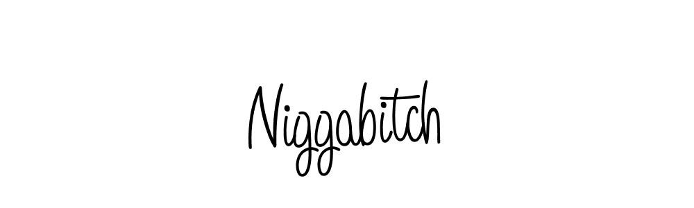 How to Draw Niggabitch signature style? Angelique-Rose-font-FFP is a latest design signature styles for name Niggabitch. Niggabitch signature style 5 images and pictures png