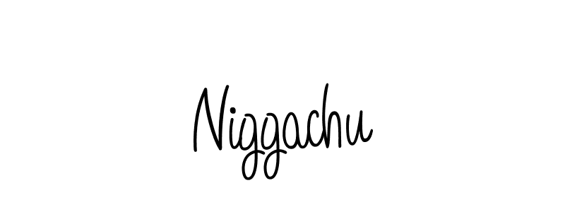 if you are searching for the best signature style for your name Niggachu. so please give up your signature search. here we have designed multiple signature styles  using Angelique-Rose-font-FFP. Niggachu signature style 5 images and pictures png