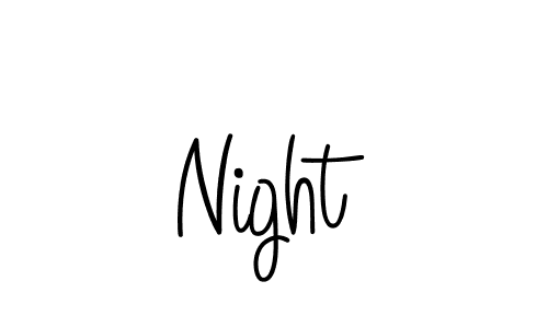 The best way (Angelique-Rose-font-FFP) to make a short signature is to pick only two or three words in your name. The name Night include a total of six letters. For converting this name. Night signature style 5 images and pictures png