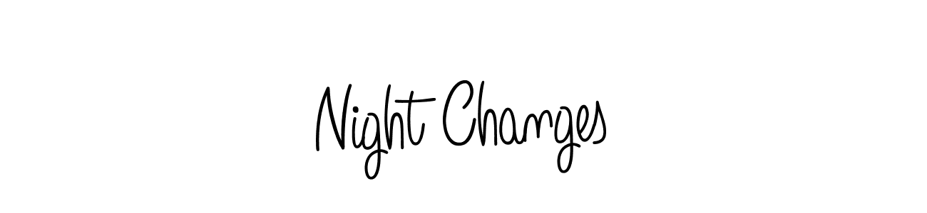Best and Professional Signature Style for Night Changes. Angelique-Rose-font-FFP Best Signature Style Collection. Night Changes signature style 5 images and pictures png