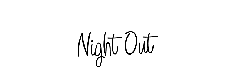 How to make Night Out signature? Angelique-Rose-font-FFP is a professional autograph style. Create handwritten signature for Night Out name. Night Out signature style 5 images and pictures png