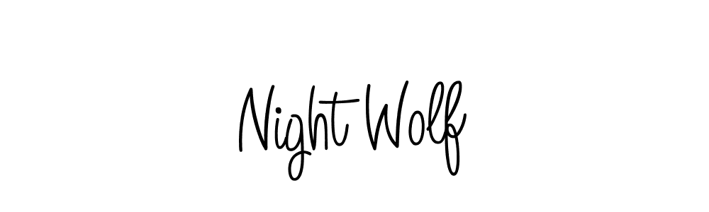 Best and Professional Signature Style for Night Wolf. Angelique-Rose-font-FFP Best Signature Style Collection. Night Wolf signature style 5 images and pictures png