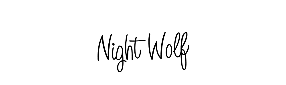 Best and Professional Signature Style for Night Wolf. Angelique-Rose-font-FFP Best Signature Style Collection. Night Wolf signature style 5 images and pictures png