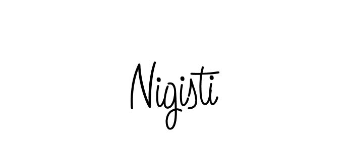 How to make Nigisti signature? Angelique-Rose-font-FFP is a professional autograph style. Create handwritten signature for Nigisti name. Nigisti signature style 5 images and pictures png