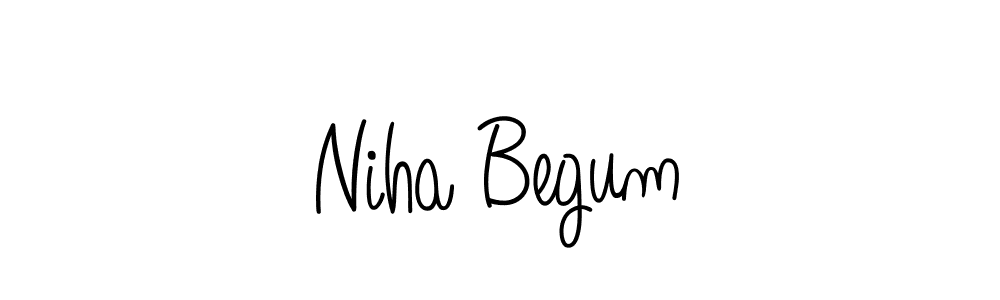 Angelique-Rose-font-FFP is a professional signature style that is perfect for those who want to add a touch of class to their signature. It is also a great choice for those who want to make their signature more unique. Get Niha Begum name to fancy signature for free. Niha Begum signature style 5 images and pictures png