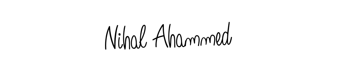 Also we have Nihal Ahammed name is the best signature style. Create professional handwritten signature collection using Angelique-Rose-font-FFP autograph style. Nihal Ahammed signature style 5 images and pictures png