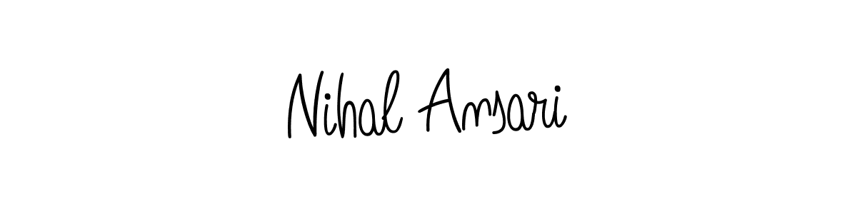 Create a beautiful signature design for name Nihal Ansari. With this signature (Angelique-Rose-font-FFP) fonts, you can make a handwritten signature for free. Nihal Ansari signature style 5 images and pictures png