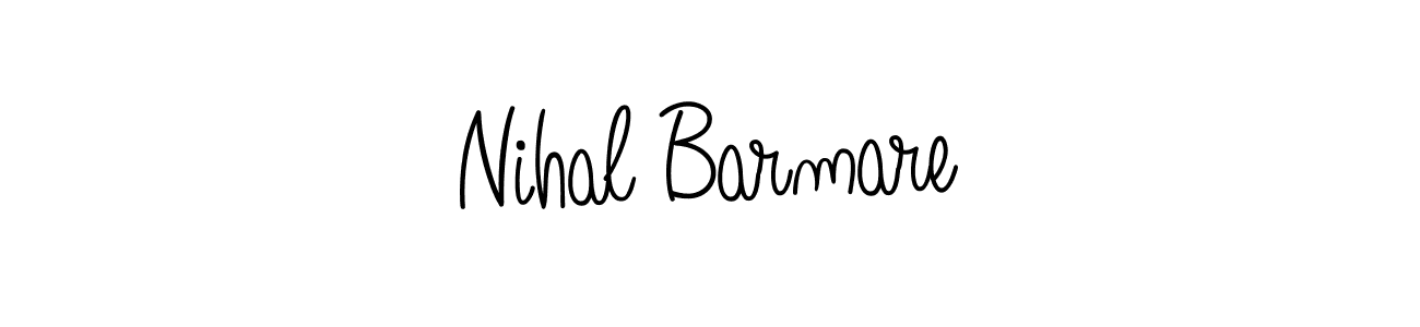 This is the best signature style for the Nihal Barmare name. Also you like these signature font (Angelique-Rose-font-FFP). Mix name signature. Nihal Barmare signature style 5 images and pictures png