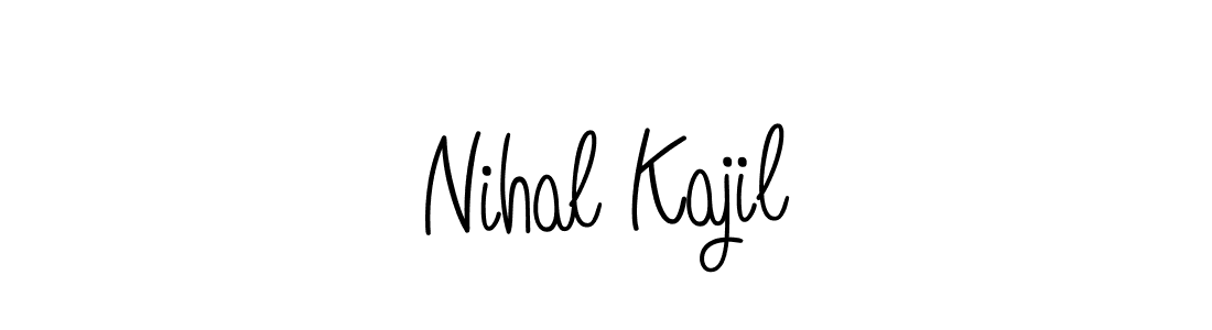 How to make Nihal Kajil name signature. Use Angelique-Rose-font-FFP style for creating short signs online. This is the latest handwritten sign. Nihal Kajil signature style 5 images and pictures png