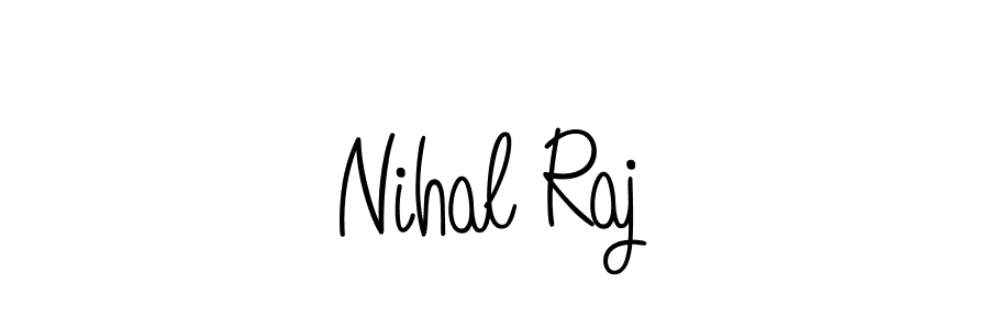 How to Draw Nihal Raj signature style? Angelique-Rose-font-FFP is a latest design signature styles for name Nihal Raj. Nihal Raj signature style 5 images and pictures png