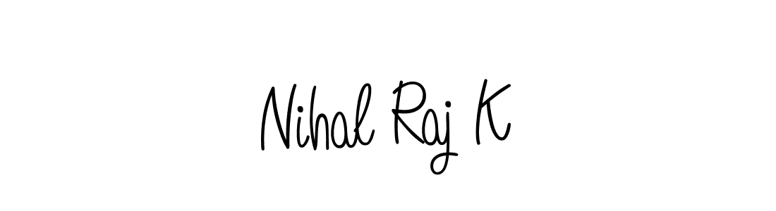 Angelique-Rose-font-FFP is a professional signature style that is perfect for those who want to add a touch of class to their signature. It is also a great choice for those who want to make their signature more unique. Get Nihal Raj K name to fancy signature for free. Nihal Raj K signature style 5 images and pictures png