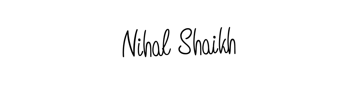 Check out images of Autograph of Nihal Shaikh name. Actor Nihal Shaikh Signature Style. Angelique-Rose-font-FFP is a professional sign style online. Nihal Shaikh signature style 5 images and pictures png