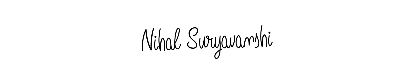 Nihal Suryavanshi stylish signature style. Best Handwritten Sign (Angelique-Rose-font-FFP) for my name. Handwritten Signature Collection Ideas for my name Nihal Suryavanshi. Nihal Suryavanshi signature style 5 images and pictures png