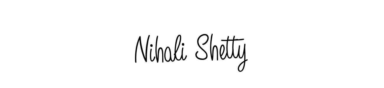 Nihali Shetty stylish signature style. Best Handwritten Sign (Angelique-Rose-font-FFP) for my name. Handwritten Signature Collection Ideas for my name Nihali Shetty. Nihali Shetty signature style 5 images and pictures png