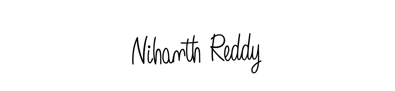 Create a beautiful signature design for name Nihanth Reddy. With this signature (Angelique-Rose-font-FFP) fonts, you can make a handwritten signature for free. Nihanth Reddy signature style 5 images and pictures png