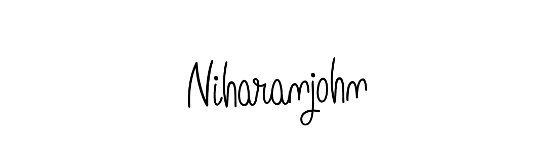 Create a beautiful signature design for name Niharanjohn. With this signature (Angelique-Rose-font-FFP) fonts, you can make a handwritten signature for free. Niharanjohn signature style 5 images and pictures png