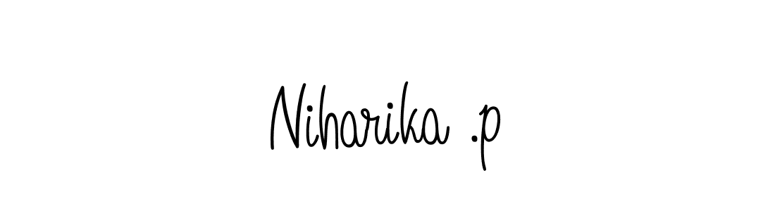 if you are searching for the best signature style for your name Niharika .p. so please give up your signature search. here we have designed multiple signature styles  using Angelique-Rose-font-FFP. Niharika .p signature style 5 images and pictures png
