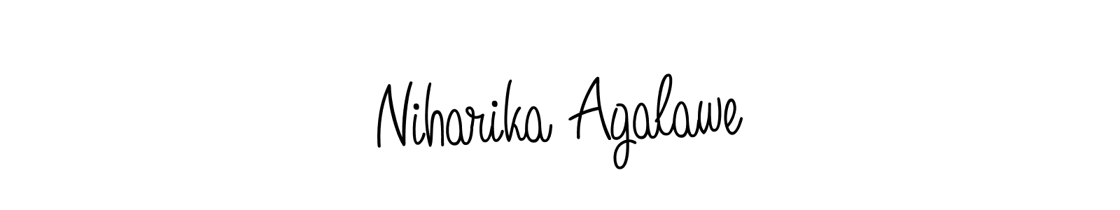 Also we have Niharika Agalawe name is the best signature style. Create professional handwritten signature collection using Angelique-Rose-font-FFP autograph style. Niharika Agalawe signature style 5 images and pictures png