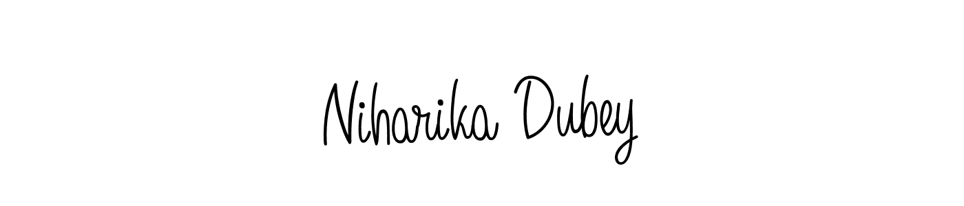Design your own signature with our free online signature maker. With this signature software, you can create a handwritten (Angelique-Rose-font-FFP) signature for name Niharika Dubey. Niharika Dubey signature style 5 images and pictures png