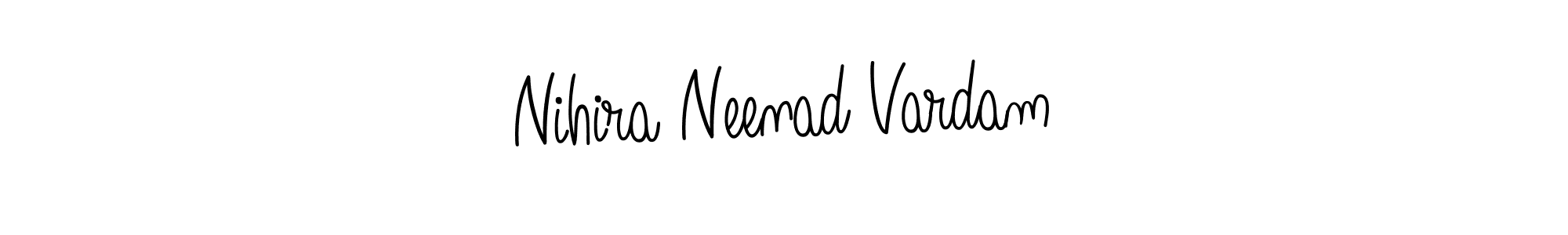Make a short Nihira Neenad Vardam signature style. Manage your documents anywhere anytime using Angelique-Rose-font-FFP. Create and add eSignatures, submit forms, share and send files easily. Nihira Neenad Vardam signature style 5 images and pictures png