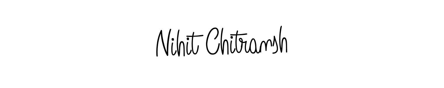 The best way (Angelique-Rose-font-FFP) to make a short signature is to pick only two or three words in your name. The name Nihit Chitransh include a total of six letters. For converting this name. Nihit Chitransh signature style 5 images and pictures png
