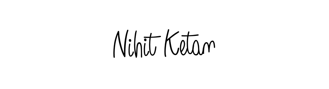 How to Draw Nihit Ketan signature style? Angelique-Rose-font-FFP is a latest design signature styles for name Nihit Ketan. Nihit Ketan signature style 5 images and pictures png