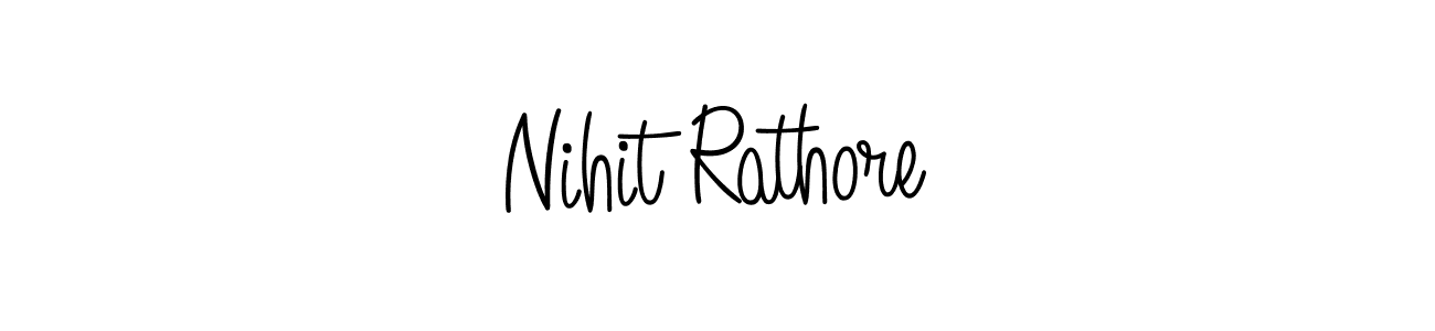 Use a signature maker to create a handwritten signature online. With this signature software, you can design (Angelique-Rose-font-FFP) your own signature for name Nihit Rathore. Nihit Rathore signature style 5 images and pictures png