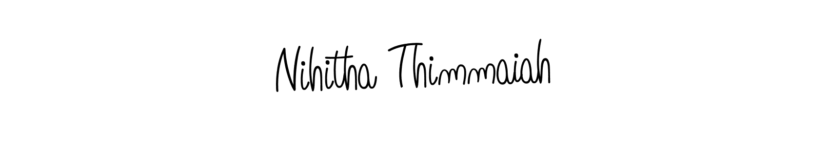 Once you've used our free online signature maker to create your best signature Angelique-Rose-font-FFP style, it's time to enjoy all of the benefits that Nihitha Thimmaiah name signing documents. Nihitha Thimmaiah signature style 5 images and pictures png