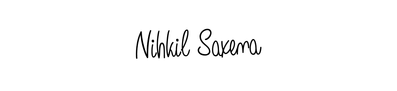 How to make Nihkil Saxena signature? Angelique-Rose-font-FFP is a professional autograph style. Create handwritten signature for Nihkil Saxena name. Nihkil Saxena signature style 5 images and pictures png