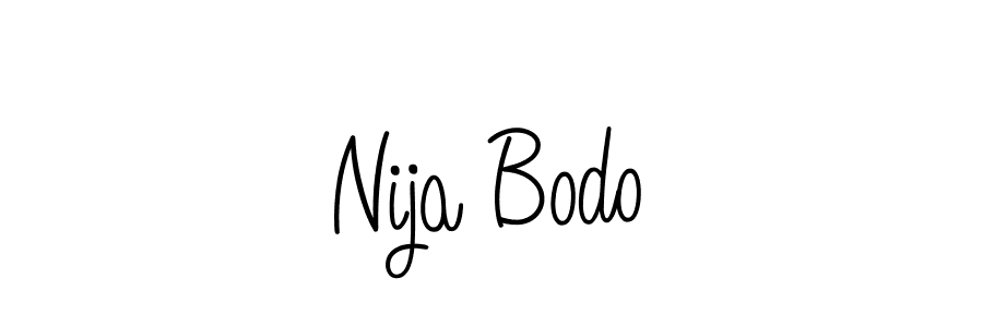How to make Nija Bodo signature? Angelique-Rose-font-FFP is a professional autograph style. Create handwritten signature for Nija Bodo name. Nija Bodo signature style 5 images and pictures png