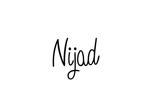 Create a beautiful signature design for name Nijad. With this signature (Angelique-Rose-font-FFP) fonts, you can make a handwritten signature for free. Nijad signature style 5 images and pictures png