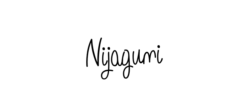 Design your own signature with our free online signature maker. With this signature software, you can create a handwritten (Angelique-Rose-font-FFP) signature for name Nijaguni. Nijaguni signature style 5 images and pictures png