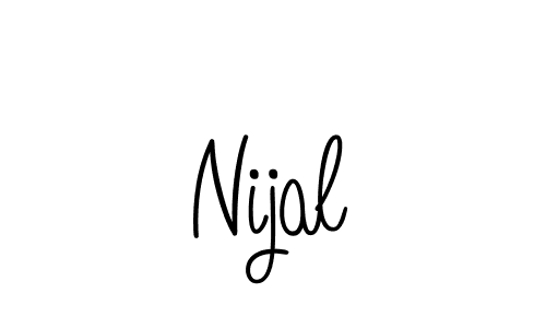 Also we have Nijal name is the best signature style. Create professional handwritten signature collection using Angelique-Rose-font-FFP autograph style. Nijal signature style 5 images and pictures png